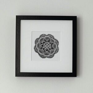 Mini detailed mandala art original drawing